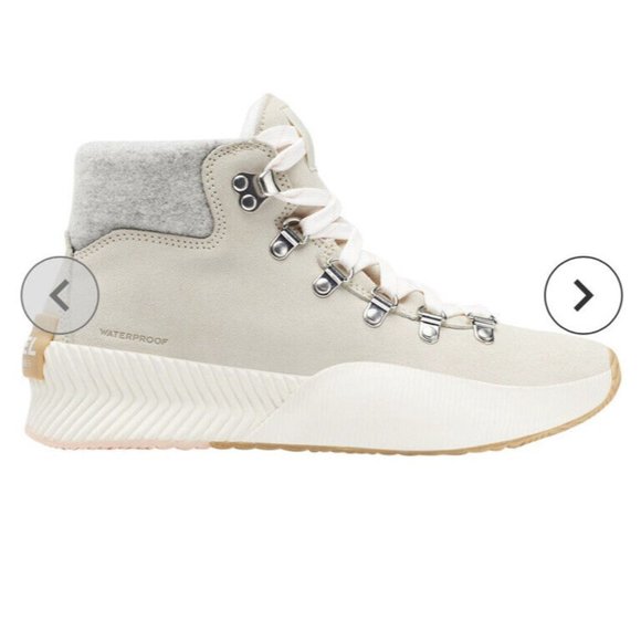 NIB Sorel Out N About III Conquest Waterproof boot Chalk Sea Salt Womens 9.5 - Picture 2 of 7